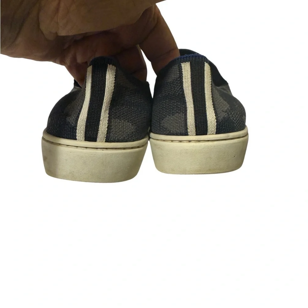 Rothy's Black and Gray Loafers Slip-Ons